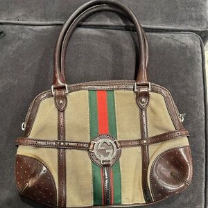 Gucci Reins Web Handle Handle Shoulder Bag
